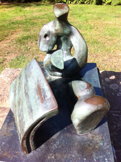 Henry Moore sculpture at Scotney Castle
